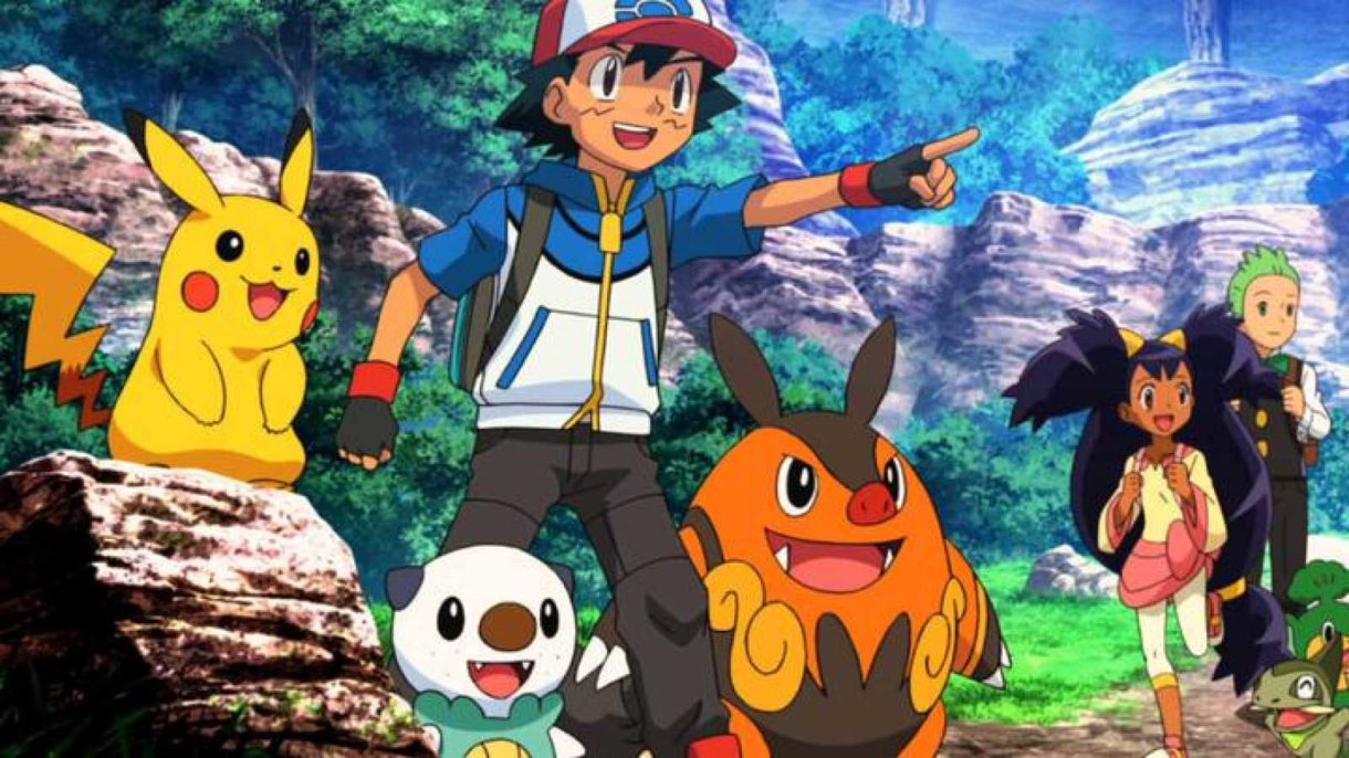 anime de Pokémon Teselia Ash Iris Millo