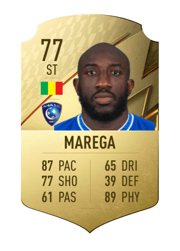Carta Marega oro único FIFA 22 Ultimate Team