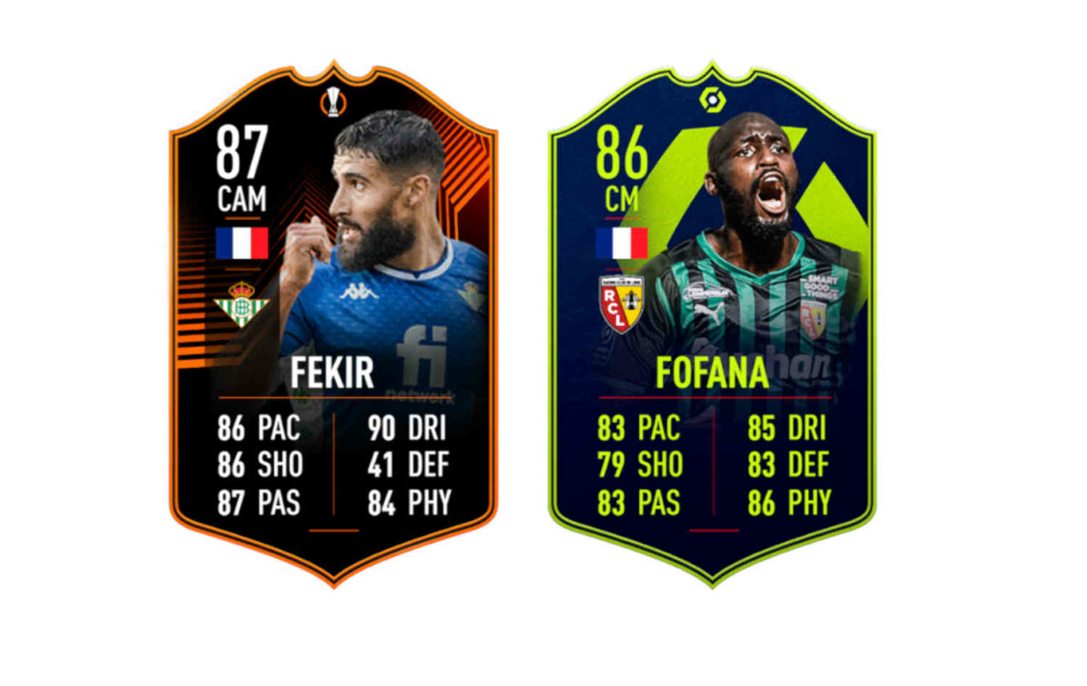 Cartas Fekir RTTK y Fofana POTM Ligue 1 FIFA 22 Ultimate Team