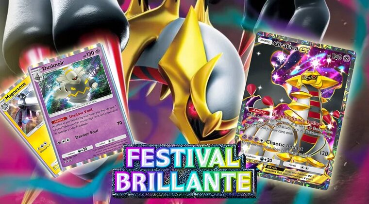 Imagen de Aprende a jugar con la baraja Giratina EX en la nueva expansión Festival Brillante de JCC Pokémon Pocket